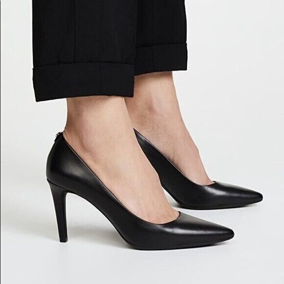 Michael Kors "Dorothy Flex" pointed toe black pump heel BNWT sz 10 - Picture 1 of 10